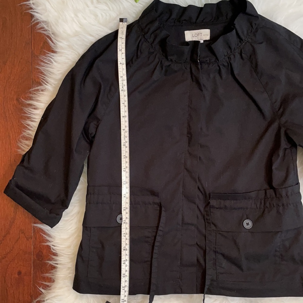 Loft Ruffled Collar Lightweight Jacket - image 6